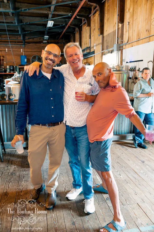 Guests at Dirty Tea at Dirty Water Distillery in Plymouth, Massachusetts