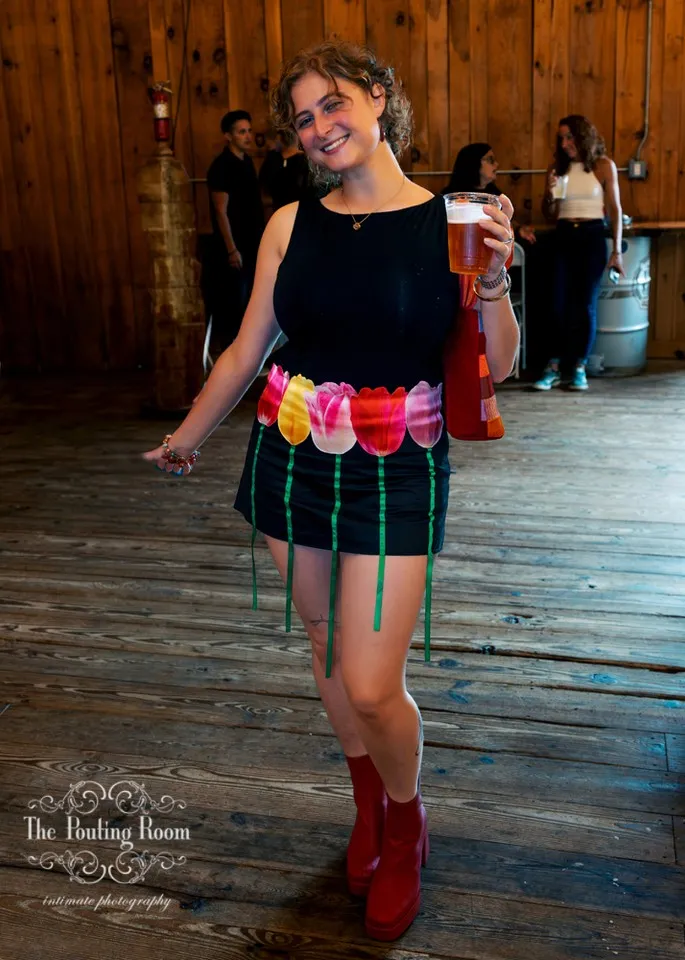 Guests at Dirty Tea at Dirty Water Distillery in Plymouth, Massachusetts