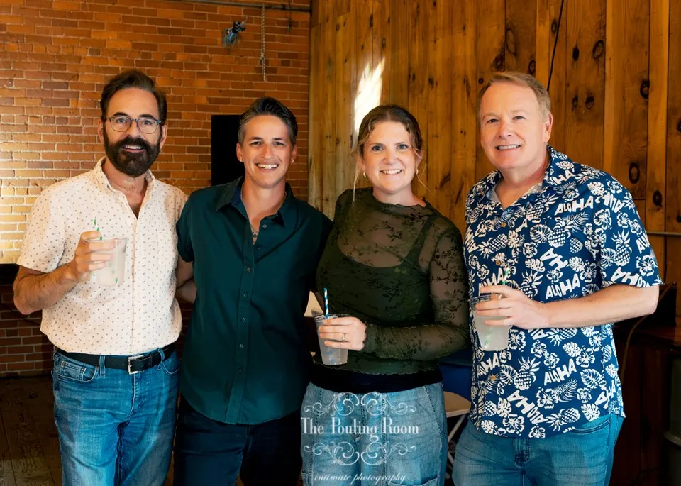 Guests at Dirty Tea at Dirty Water Distillery in Plymouth, Massachusetts
