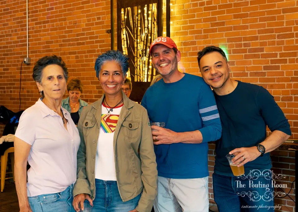 Guests at Dirty Tea at Dirty Water Distillery in Plymouth, Massachusetts