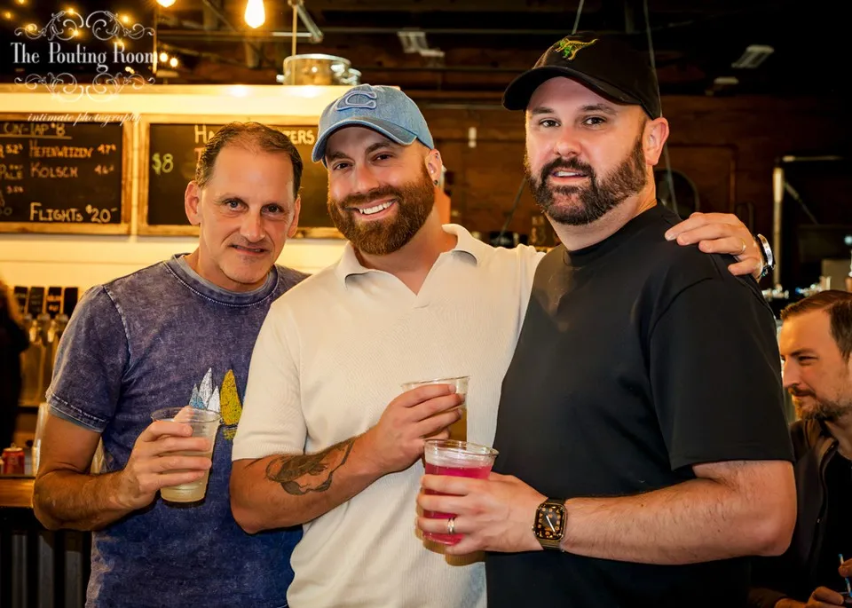 Guests at Dirty Tea at Dirty Water Distillery in Plymouth, Massachusetts