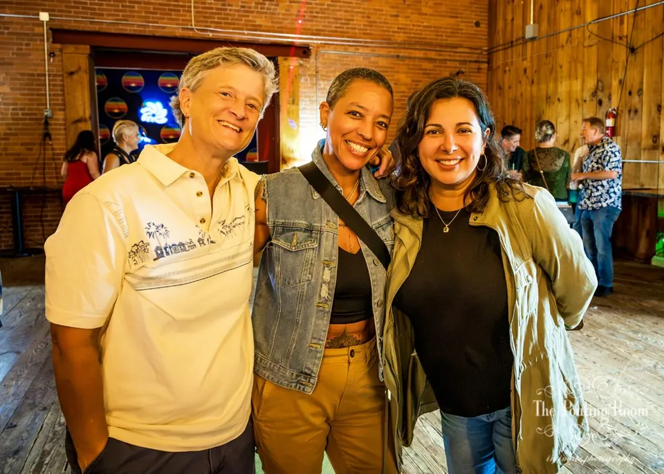 Guests at Dirty Tea at Dirty Water Distillery in Plymouth, Massachusetts