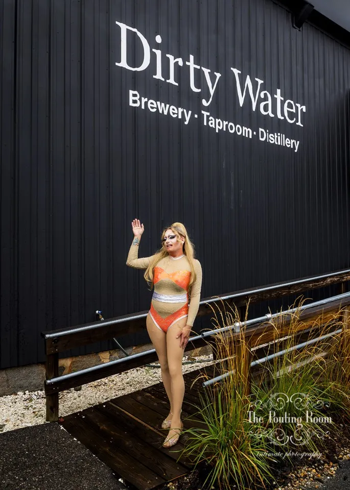 Guests at Dirty Tea at Dirty Water Distillery in Plymouth, Massachusetts