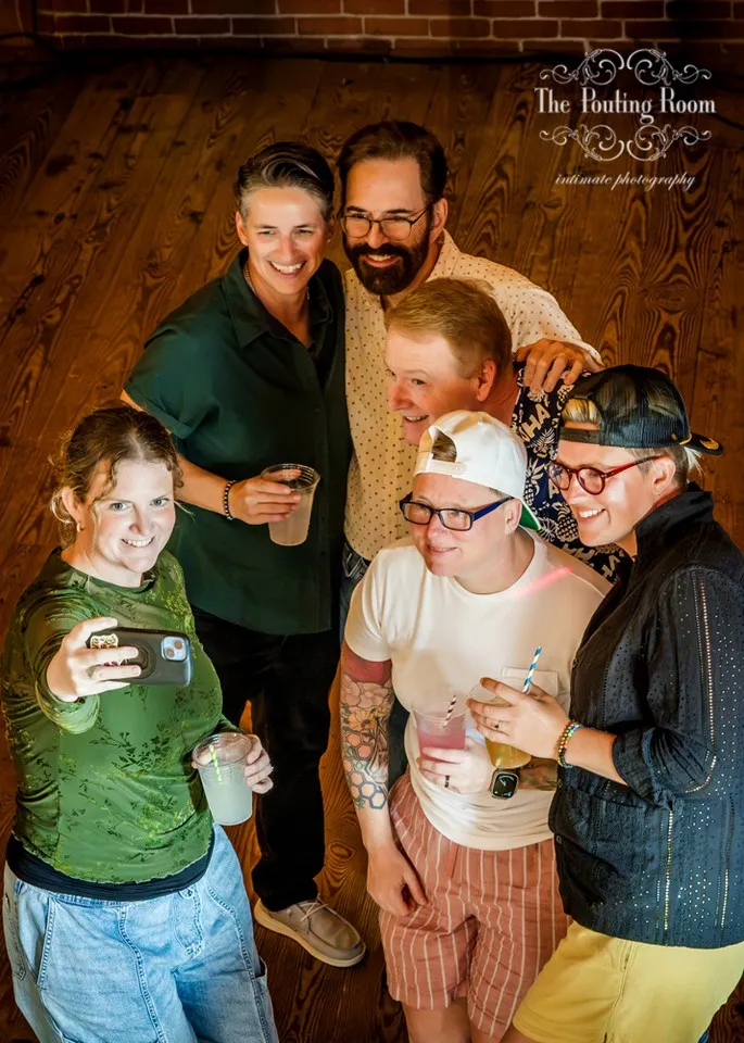 Guests at Dirty Tea at Dirty Water Distillery in Plymouth, Massachusetts