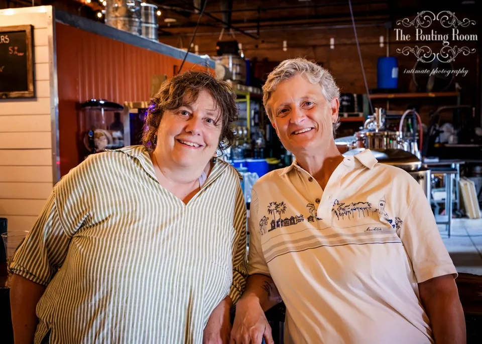 Guests at Dirty Tea at Dirty Water Distillery in Plymouth, Massachusetts