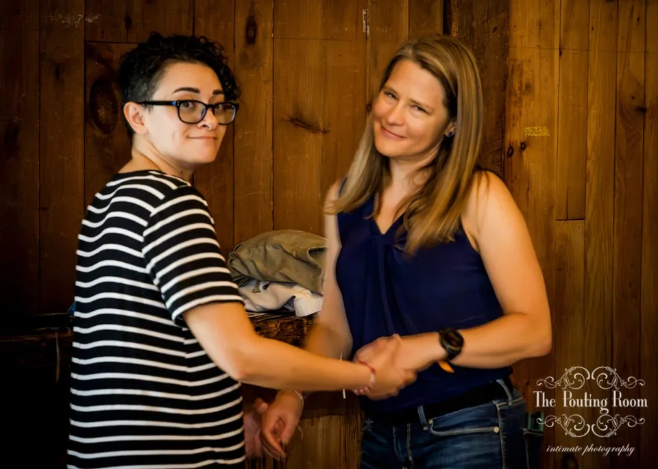 Guests at Dirty Tea at Dirty Water Distillery in Plymouth, Massachusetts