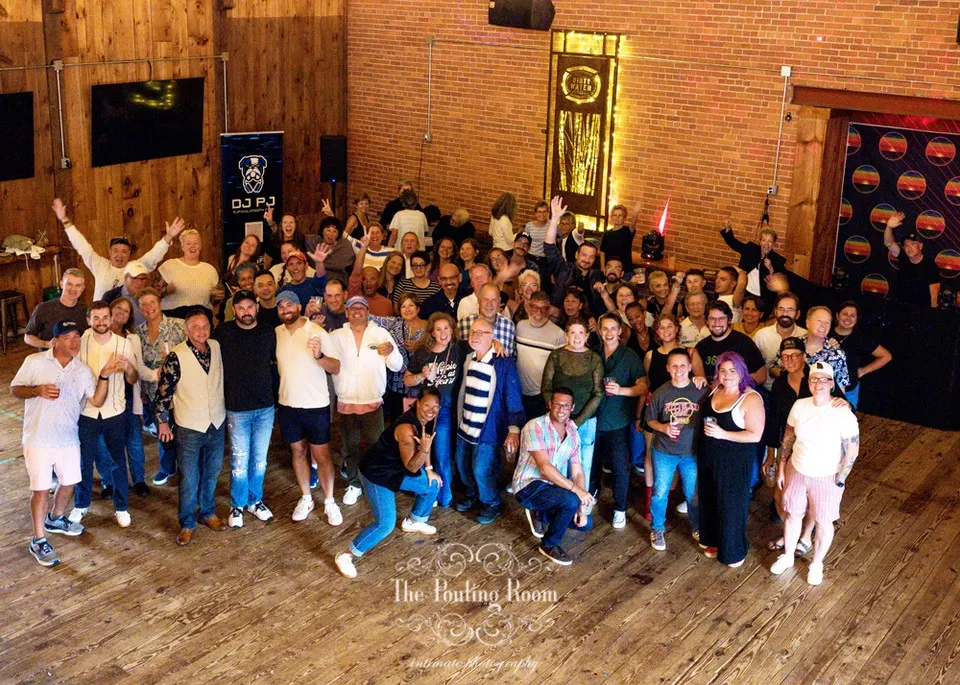 Guests at Dirty Tea at Dirty Water Distillery in Plymouth, Massachusetts