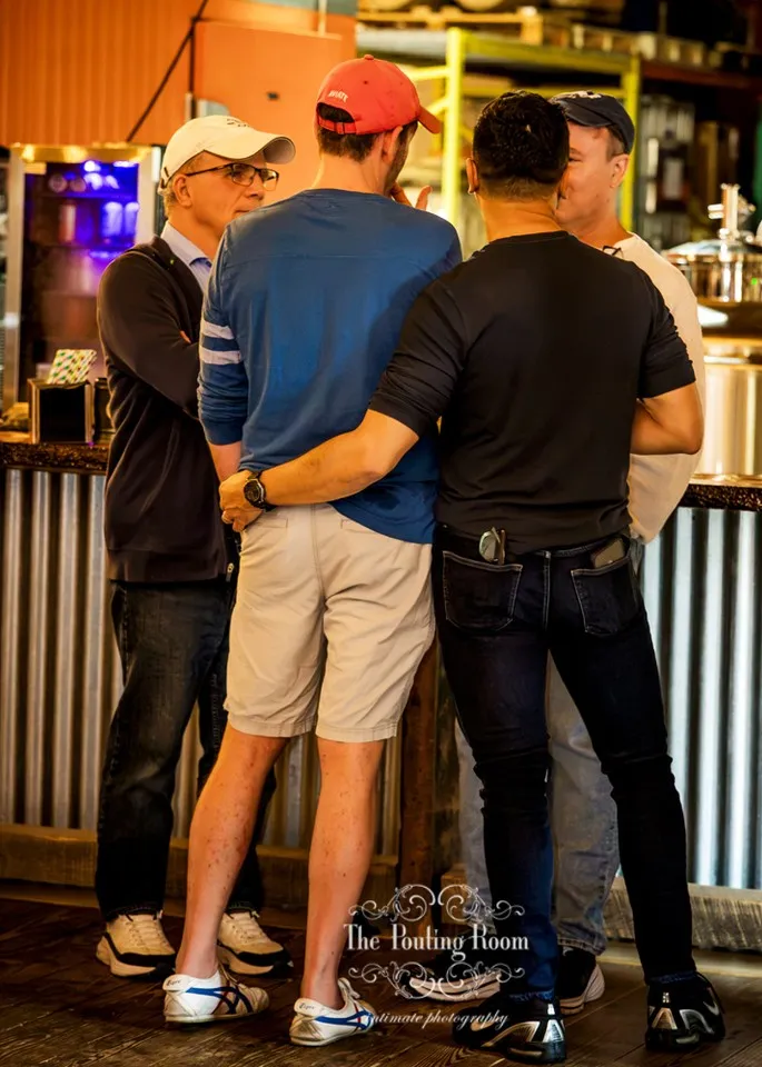 Guests at Dirty Tea at Dirty Water Distillery in Plymouth, Massachusetts