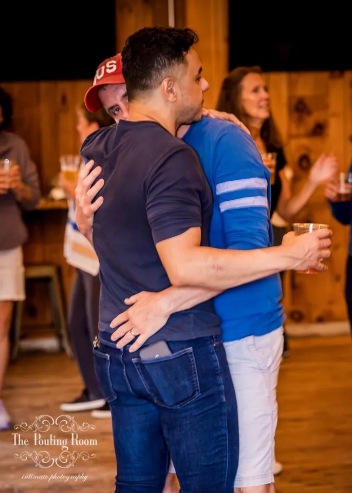 Guests at Dirty Tea at Dirty Water Distillery in Plymouth, Massachusetts